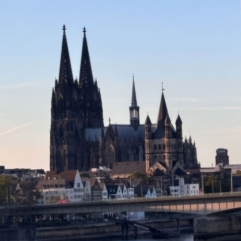 Sicht auf die Stadt und den Kölner Dom